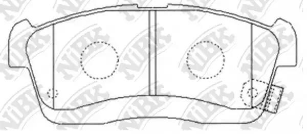 Колодки тормозные TOYOTA Passo (14-) дисковые передние (4шт.) NIBK PN6492 NIBK