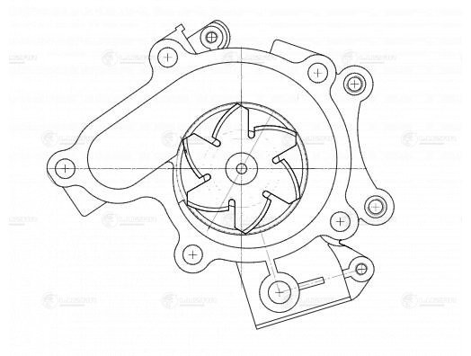 Насос водяной Mazda 323 (98-),626 (94-) 1.8i,2.0i (LWP 2501) LWP 2501 LUZAR