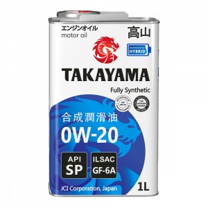 Масло моторное TAKAYAMA API SP 0W20 синт.1л 605140 TAKAYAMA