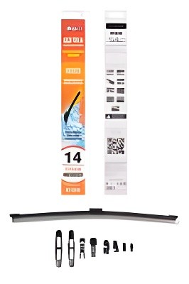 Щетка стеклоочистителя задняя бескаркасная 350мм (14) 8 адаптеров AWB-R-350 AIRLINE