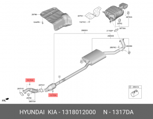 гайка! M10\ Hyundai 1318012000 HYUNDAI