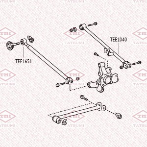 рычаг задней подвески задний левый!\ Lexus RX300 MCU35 3.0i 03-08 TEE1040 TATSUMI