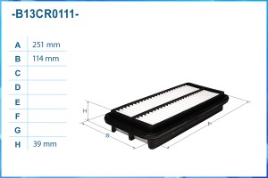 Фильтр воздушный B13CR0111 B13CR0111 CWORKS