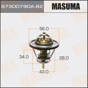 термостат!\ Mitsubishi Pajero/L200, KIA Sorento, Nissan Sunny 1.7-2.5D/TD 86> 97300790A-82 MASUMA