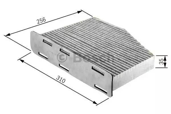 Фильтр воздушный салона MERCEDES E (W211) (02-09) угольный BOSCH 1 987 432 381 BOSCH